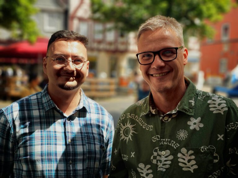 Markus Fenske und Kevin Burg im Austausch: Die Musikschule ist ein wichtiger Bildungsträger