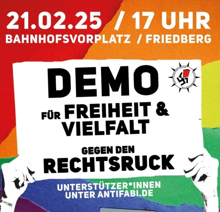 Demo für Freiheit & Vielfalt